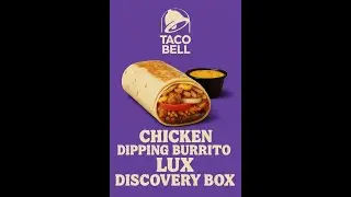 Набор Taco Bell Chicken Dipping Burritos Discovery Luxe Box #tacobell #chickendippingburritos
