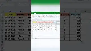 How to Calculate Total Sales Automatically in Excel #excel #excelformula