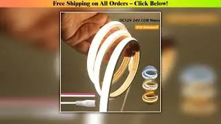 12V 24V COB LED Neon Strip Light IP68 Waterproof 320LEDs/m 2PIN Wire DC Plug 3000K 4000K 6000K