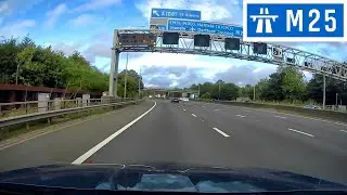 M25 London Orbital Motorway - J21 (St Albans M1) to J23 (South Mimms A1/A1(M))