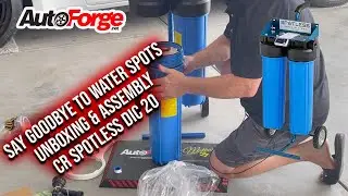 Unboxing and Assembly of the CR Spotless DIC-20 De-ionized Water Filtration System.