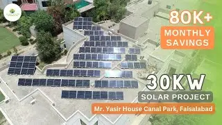 Mr. Yasir Canal Park, Faisalabad 30 Kw Solar Project With Net Metering