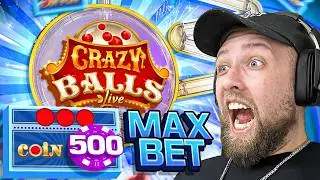 I GOT MY BIGGEST WIN EVER WITH MAX BET ON THE CRAZY BALLS GAME SHOW!