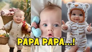 💞 &ldquo;Papa Papa Hello Papa ❤️ | Cute Baby Talking to Papa 👨&zwj;👧&rdquo;