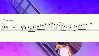 Trombone exercício de escalas B1