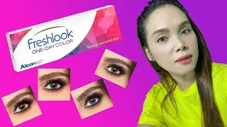 HOW TO WEAR COLORED  CONTACT LENSES??..FRESHLOOK DAILY..!!!