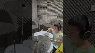 Coldplay - Yellow drum cover by Juno Leung #drumcover #drums #sixyearsold 