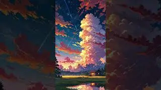 Beautiful Sky Beautiful Music With It #animation #art #ai #motion  #relaxingmusic #relaxing