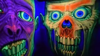 Contoursfx 3D black light attraction by muralist and body painter Dutch Bihary.