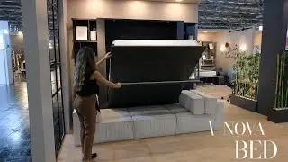 Quality Convertable Sofa+Queen bed+Shelves+Cabinets | ebarza Space Saving Collection