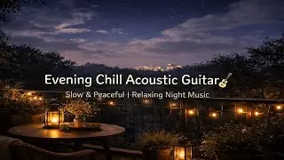Evening Chill Acoustic Guitar 🌙 Slow & Peaceful | Relaxing Night Music