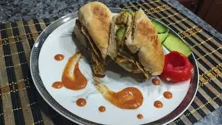 Anda shami burger with special recipe by Divine Food Corner/ Egg shami burger with three sauces