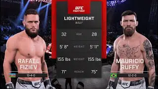 UFC 325: Fiziev vs Ruffy (UFC 5 Simulation)