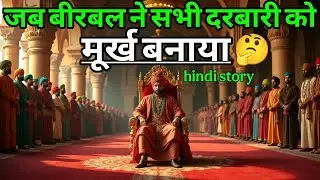 जब बीरबल ने सभी दरबारी को मूर्ख बनाया ｜ akbar birbal ki kahani ｜ new majedar story ｜ hindi kahani ｜.