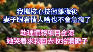 我攜核心技術離職後，妻子眼看情人啥也不會急瘋了，助理慌報項目全涼，她哭着求我回去收拾爛攤子