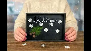 Cardboard to Winter Wonderland ❄️ | Easy DIY Winter Home Decor