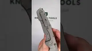 Real Steel Evolution 9911 Heavy Duty Tactical Knife, Stonewashed Drop Point S35VN, Titanium pocket k