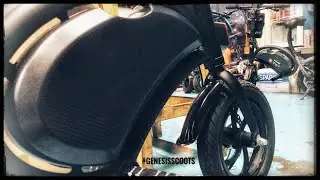 ELECTRIC SCOOTER Carbon Vinyl Wrapping HOW TO STICKER WRAP DYU eScooter #GenesisScoots RyanGenesis +