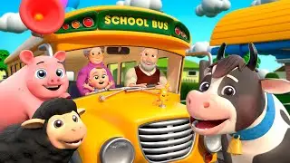 Wheels On The Bus Song ( Farm Version) | Almama Kids Songs & Nursery Rhymes