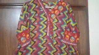 Printed Lawn Frock Design 2019