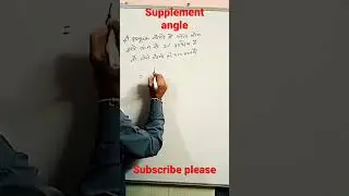 supplement angle/how find supplement angle#shorts #viral SSC,BANK,CGL,RLY,CLERK