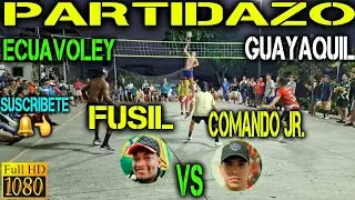 ECUAVOLEY 🔥 FUSIL Y LOS MELLIZOS VS COMANDO JR., ARENITA Y MOCACHE 😱💪
