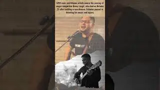 OPM community mourns the loss of singer-songwriter Davey Langit🙏