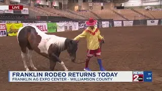 Rodeo clowns at the Franklin Rodeo