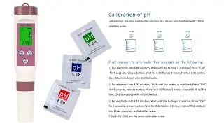 BLE-C600 pH Calibrate at 6.86/4.00/9.18 pH CAL pH calibration 6.86