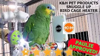 Bird Cage Heater K&H Snuggle Up Perfect Safe Temperature Parrots Love! #birdcage #birdcages #birds
