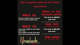 getting in and out of a pack boat anywhere
