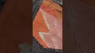 Hand painted jeans, denim art, pocket painting, diy fashion