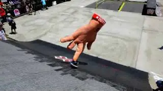 The Hand Crashes the X-Games Street Course