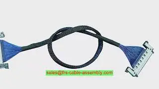 Завод по сборке кабелей Manufacture Wiring Harness Assembly I-PEX 20373-R10T Custom LVDS Cable 52 Pi