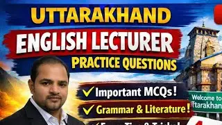 Uttarakhand lecturer English||MCQs based on Poetry🔥