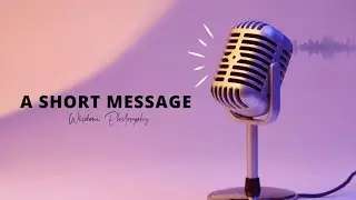 ഒരു കുഞ്ഞു സന്ദേശം | Wisdom Philosophy ☕️| Malayalam Motivational Video