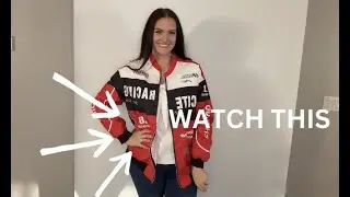 WATCH THIS - GORGLITTER Women's Plus Size Race Car Driver Jacket