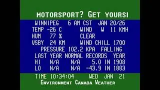 Winnipeg Weather Channel Archive - Jan 21st 2026 [Part 1]