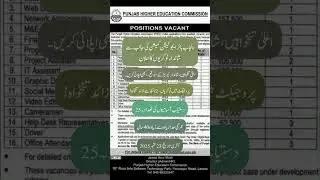 PHEC Jobs 2025 | Govt Jobs in Punjab #shorts #PHECJobs