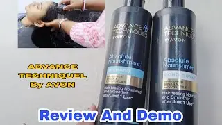 ADVANCE TECHNIQUEL By AVON  ll AVON shampoo conditioner Review And Demo ll Hair Wash In Salon