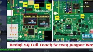 Redmi 5A Full Touch Screen Ways Touch Problem Repair Solution Jumper Ways By GSM Free Equipment