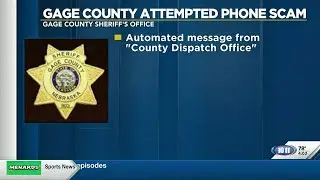 Gage County attempted phone scam
