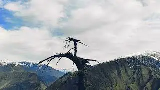 Harsh winter winds on the Hindu Kush Mountains II Intense winter storm II Winter storm ambiance