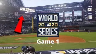 I had tickets right behind the DUGOUT AT THE 2020 World Series Game 1