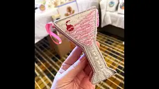 Needlepoint ornaments made from cookie cutters
