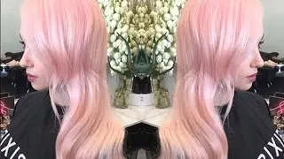 HOW TO Get Peachy Pink Pastel Hair - THE PROCESS and PRODUCT - Pravana ChromaSilk Pastels