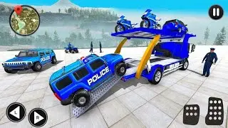 US Police ATV Quad Bike Transport Truck - Quad Bike Game - Android Gameplay #1