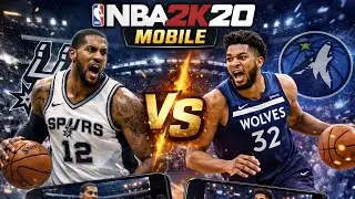NBA 2K20 Mobile (Clutch Minutes) : Spurs vs. Timberwolves (MyCareer) PART 1