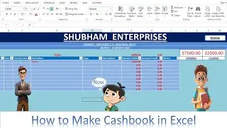 How to make Cashbook in Excel || Commerce Tech. VI Yash || Yash Maheshwari