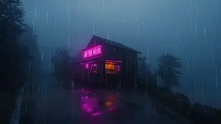 Neon Rain Caf&eacute; 🌙 Tokyo Lofi Ambience for a Peaceful Night